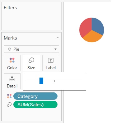 How to Make Pie Chart Bigger in Tableau